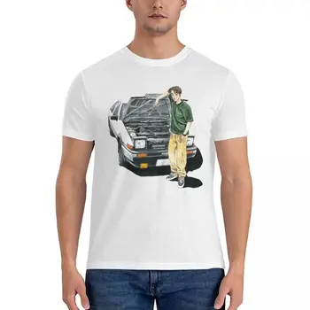 Takumi Initial D Классическая футболка, футболки для больших и высоких мужчин, быстросохнущая футболка, футболки оверсайз, мужская футболка