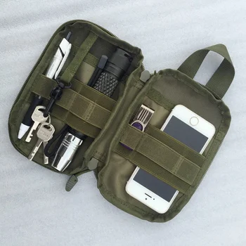 Тактическая поясная сумка Военная поясная сумка Охотничья сумка Чехол для мобильного телефона Спортивная сумка Для кемпинга на открытом воздухе Аксессуар для ремня для пеших прогулок